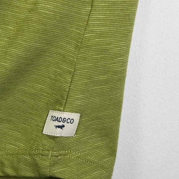 Toad&Co Women’s Green Organic Cotton Tencel Ruffle Sleeve Top Size L - Picture 3 of 8